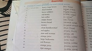 ExerciseA. Choose a correct quantifier for each blank space:t... | Filo