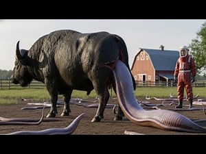 Heroic Rescue Team: Saving the Mother Buffalo from a Mysterious Alien Creature