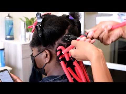 Flexi Rod on 4C Natural Hair