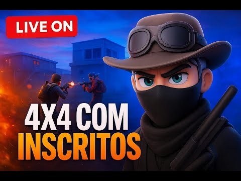 🔥 LIVEE INFINITAAAA 🔥 FREE FIRE AO VIVO 🔥 4X4 INSCRITOS 🔥 SALA PERSONALIZADA 🔥 JOGANDO COM INSCRITOS