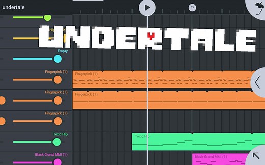 【Undertale】用Fl Studio Mobile水果手机版还原Undertale主题曲 Undertale