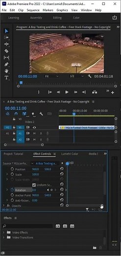 how to rotate a video in premiere pro #shorts #shortstutorial #premiere