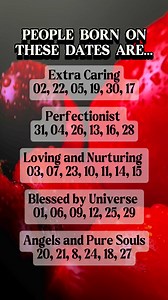 People born on these dates are: 📆📅🖇️🔖📌#birthdate #loving #date #caring #perfection #fypシ゚viralシ #fypシ゚viralシfypシ゚viralシalシ #trendingreelsvideo #everyone #highlights | James Tiglao Capulong