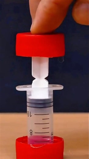 "DIY Door Stopper using Syringe & Bottle Cap! 🚪✨ #diy #youtubeshorts #viralvideo