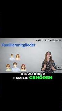 German learning A1: The family part-1
