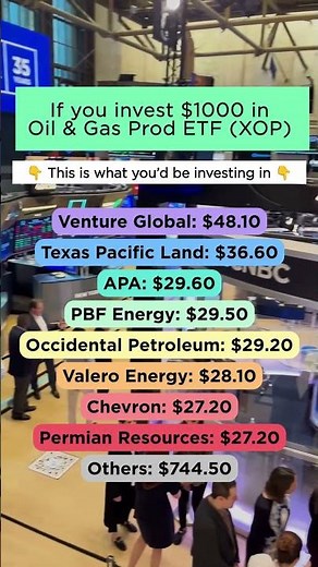 If you invest $1000 in the Oil and Gas ETF - XOP #investing #shorts #shortvideo #oil