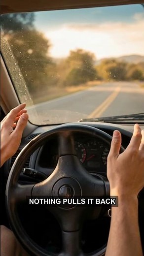 Why your steering wheel fixes itself 🤯 #physics #cars