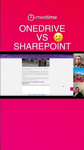 OneDrive vs SharePoint