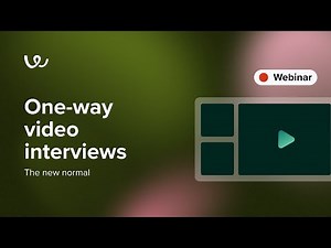 One-way video interviews: The new normal