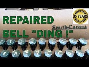 Smith Corona Manual Vintage Typewriter Bell Dinger Repair Fix Adjust Ring