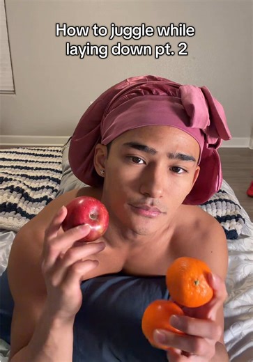 Master Juggling Skills While Laying Down