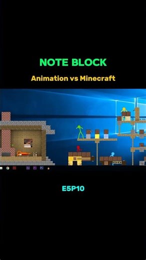 Note Block E5P10 | Animation vs Minecraft | #minecraft #animation @alanbecker⁩