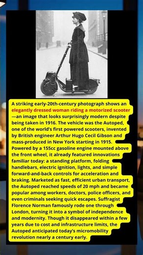 THE 1916 SCOOTER THAT PREDICTED MODERN URBAN MOBILITY