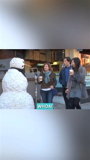 She Got Scared by the Snowman LAST Year… and Then This Happened Again #contentcreator | Freaky The Scary Snowman