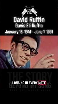 David Ruffin: The Voice That Carried Soul | Heavenly Birthday Tribute #musichistory