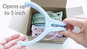 Madam Sew Jumbo Quilting Clamps | 6 Extra Large Sewing Clips for Fabric and Quilting | Binding & Crafting Projects | 5 inch Wide Opening Fabric Clip | Quilt Clips Keeps Fabric in Place