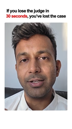 Amish Aggarwala on Instagram: "If you lose the judge in 30 seconds, you’ve lost the case #Judge #law #lawyer #advocacy #litigation"