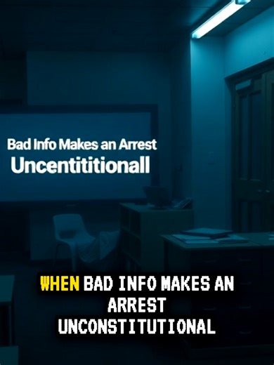 When Bad Info Makes an Arrest Unconstitutional | Civil Rights Violations An arrest does not become constitutional just because officers acted in “good faith.” Under the Fourth Amendment, an arrest without probable cause is an unreasonable seizure—period. This video explains why bad information, false assumptions, or incomplete facts make an arrest constitutionally defective, even when enforcement appears calm or procedural. Good faith may limit damages in some cases, but it does not cure the vio