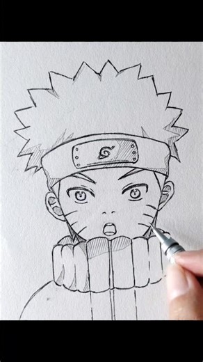 speed drawing naruto kid #drawinganime #naruto #animeart