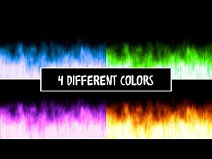 Flames Halloween window projection video loop