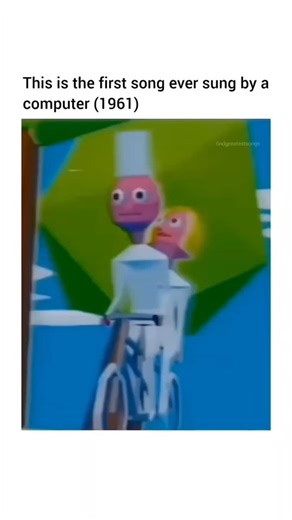 finding songs on Instagram: "The first ever song sung by a computer in 1961 In 1961, history was made when a computer first sang a song — a rendition of “Daisy Bell (Bicycle Built for Two)”. 🎶 This moment marked the birth of computer-generated music and voice synthesis, paving the way for today’s AI voices and digital music technology. What started as an experiment has now evolved into the advanced AI we use daily. . . . . . . #daisybell #computersong #music #lyrics #song"