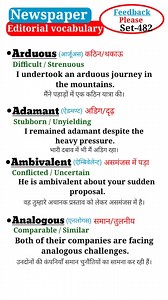 English Newspaper Editorial Vocabulary Set-482 with meaning and pronunciation and examples #englishlesson #englishtutor #vocabulary #englishgrammar #English #englishspeaking #englishclass #englishlanguage #englishvocabulary #englishlearning | English with Aadil sir
