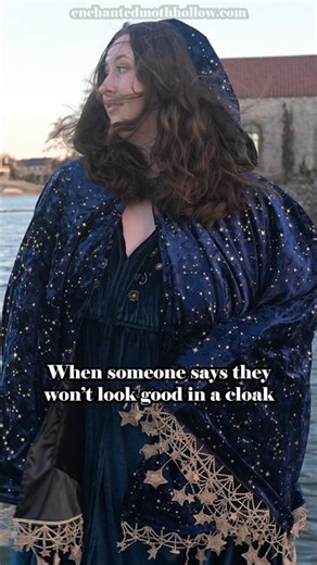Cloaks add +2 to aura #renfair #cloak #fantasy #cosplay #costume #whimsical #celestial #shorts