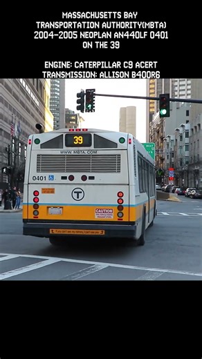 2004-2005 Neoplan AN440LF 0401 On The 39 #boston #massachusetts #buses #metro #mbta #transit