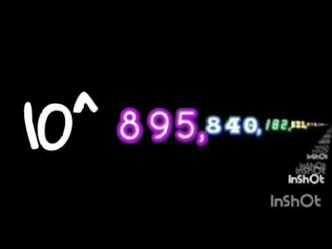 Numbers 0 to 1 Googolplex My Version