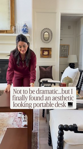 ✨TYPE DESK and I’ll send you the info to your message box! 🤍✨Not to be dramatic… but I finally found a portable desk that actually looks good in my living room. It doubles as a side table, has an adjustable desktop, and even stores your laptop and remote. Perfect for cozy work-from-home days! ralph lauren aesthetic home, affordablefinds, amazoninfluencer, homeoffice, cozysetup, momlife, portableworkspace, smallspacestyle, timelessdecor, chicandfunctional | A Hill Country Home - Miriam