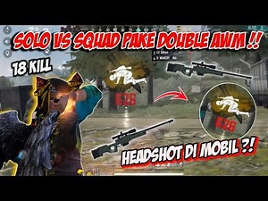 HIRO 10'S BEST GAMEPLAY WITH DOUBLE AWM!! RANDY LEFT BY SOLO VS SQUAD || FreeFire Battleground