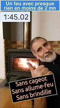 STARTING A FIRE VERY QUICKLY WITH VERY LITTLE THING