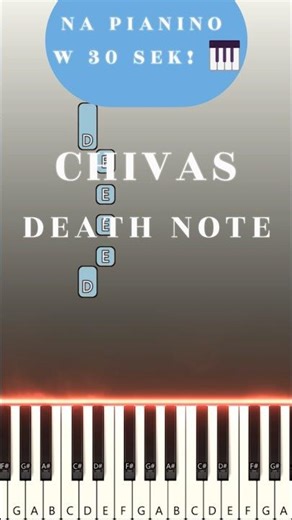 Chivas – Death Note 🎹 | Piano Cover | YouTube Shorts