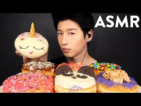 ASMR CALIFORNIA DONUTS & COFFEE (Whispering) SOFT + CRUNCHY EATING SOUNDS | Zach Choi ASMR