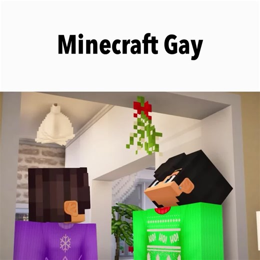 A Gay Kiss Under the Mistletoe! 😘 #Minecraft #minecraftroleplay #mcrp #heyitsscorpio #bl