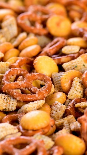 2.4K views | Make this Spicy Chex Mix recipe with pretzels, oyster crackers, and Chex for your next party! Your friends and family will make it disappear! https://www.thegunnysack.com/spicy-chex-mix/ #snacktime #snackideas #chexmix #SnackMix | The Gunny Sack | Facebook