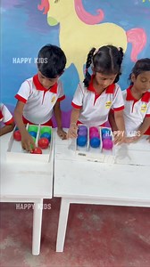 Matching the balls into the same colour, Swap it, and try to get the name colour, Who wanna challenge....💪 Our kiddos had a great time using their heads and the hands to make it match... #kidsactivities #kidsdancing #kidsfashion #KidsFurniture | Happy Kids Montessori - Galle