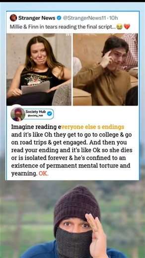 Millie & Finn Break Down in Tears Reading the FINAL Stranger Things Script 😭😭