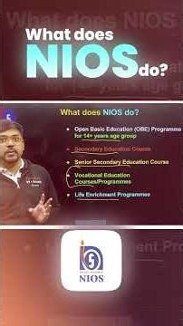 All About NIOS!🔥 #jee2026 #jee #jeeexam #jeemains #board #eligibility #shorts #nios
