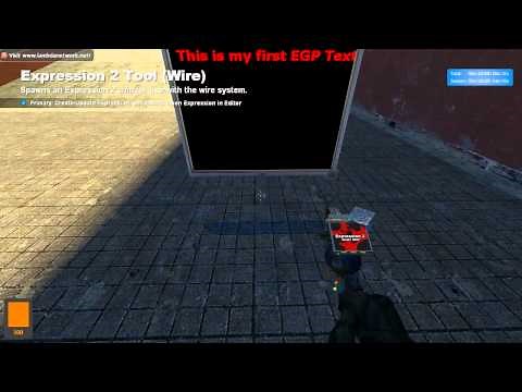 Gmod E2 Tutorial - Basic EGP