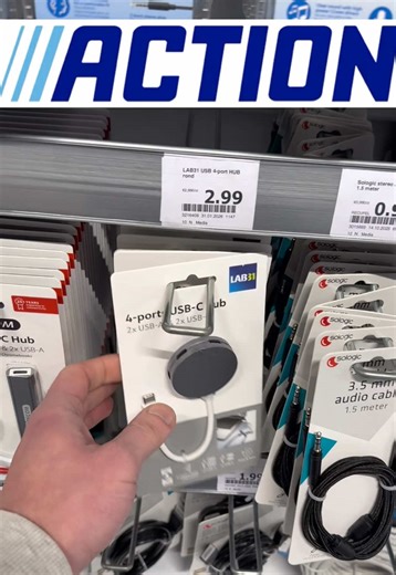 Discover the Useful USB-C Hub at Action Stores