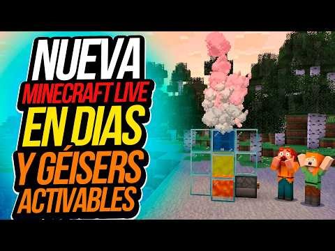Géiseres se ACTIVAN con un CLIC y NUEVA Minecraft Live en 15 días