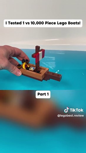 Testing the Limits: 1 vs 10,000 Piece Lego Boats!