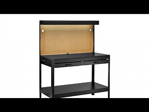 YUKON harbor freight 48" workbench with LED light