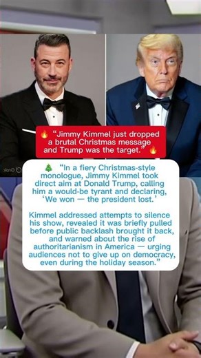 Jimmy Kimmel’s Explosive Christmas Message Takes Aim at Donald Trump