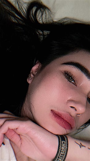 Intimate Close-Up Shots of a Person with Dark Hair