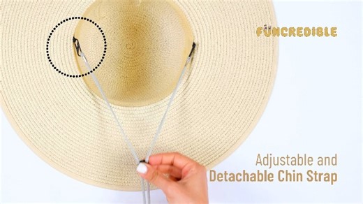Watch Funcredible Wide Brim Beach Hats for Women on Amazon Live
