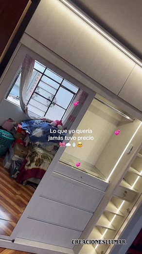 14K views · 3.4K reactions | Ropero personalizado color niebla y luces led en general ✨ Más información al 970 623 002 #mueblesmodernos #tocador #ropero #melamina #ropero #closet #espejos #limaperú #surco | Creaciones Luimar | Facebook