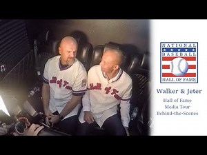 Larry Walker and Derek Jeter - Hall of Fame Media Tour Behind-the-Scenes