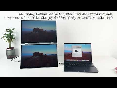 Biakknoe U16 PRO-MAC OS Display arrangement Settings and touch screen Settings